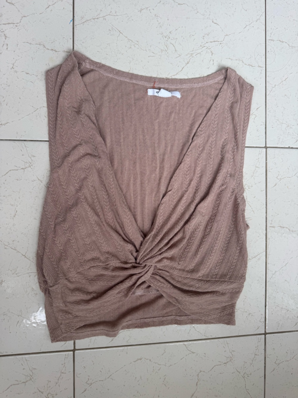 O'Neill Cable Knit Sweater in Dusty Mauve